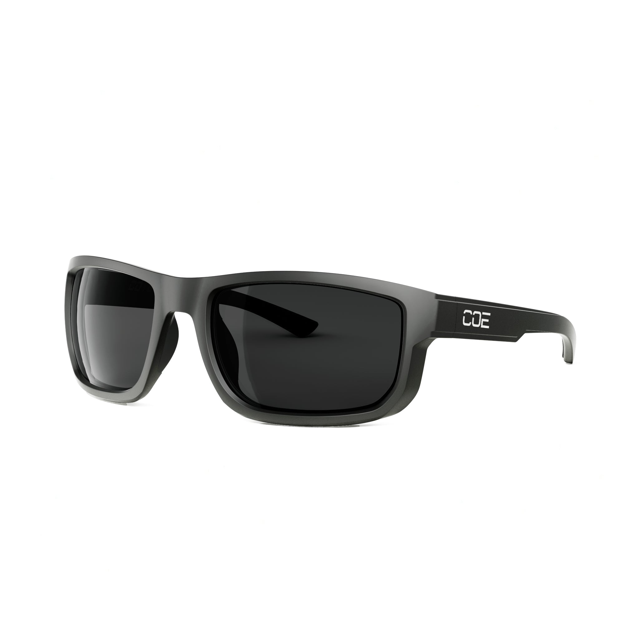 CO Eyewear Magneto Z87+ safety glasses with a matte black frame and dark lenses.