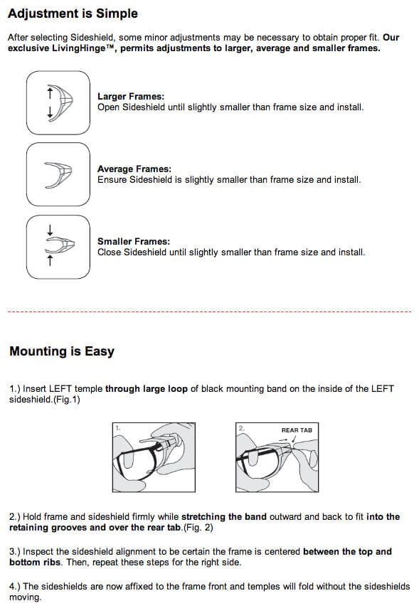 Safety Optical B22 MHS Slip-On Sideshields--Safety Glasses USA-8