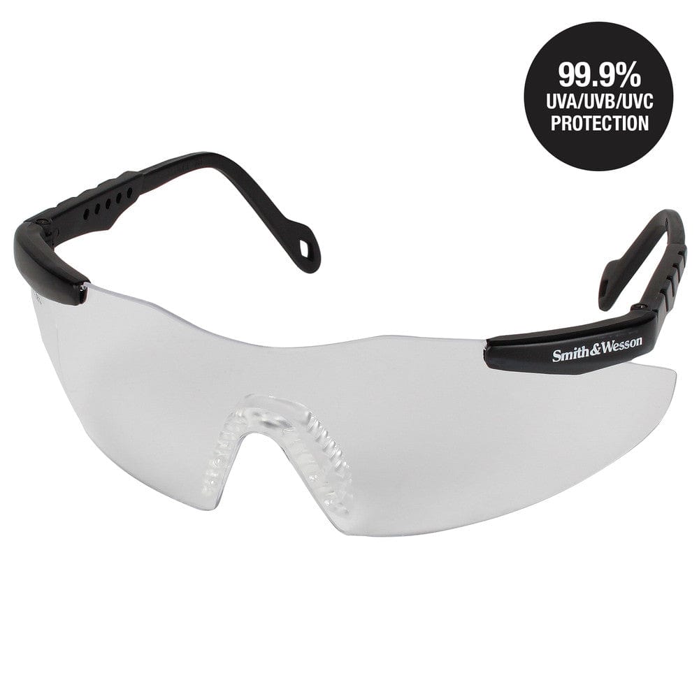 Smith & Wesson Magnum Safety Glasses with Clear Anti-Fog Lens 19794 Front View
