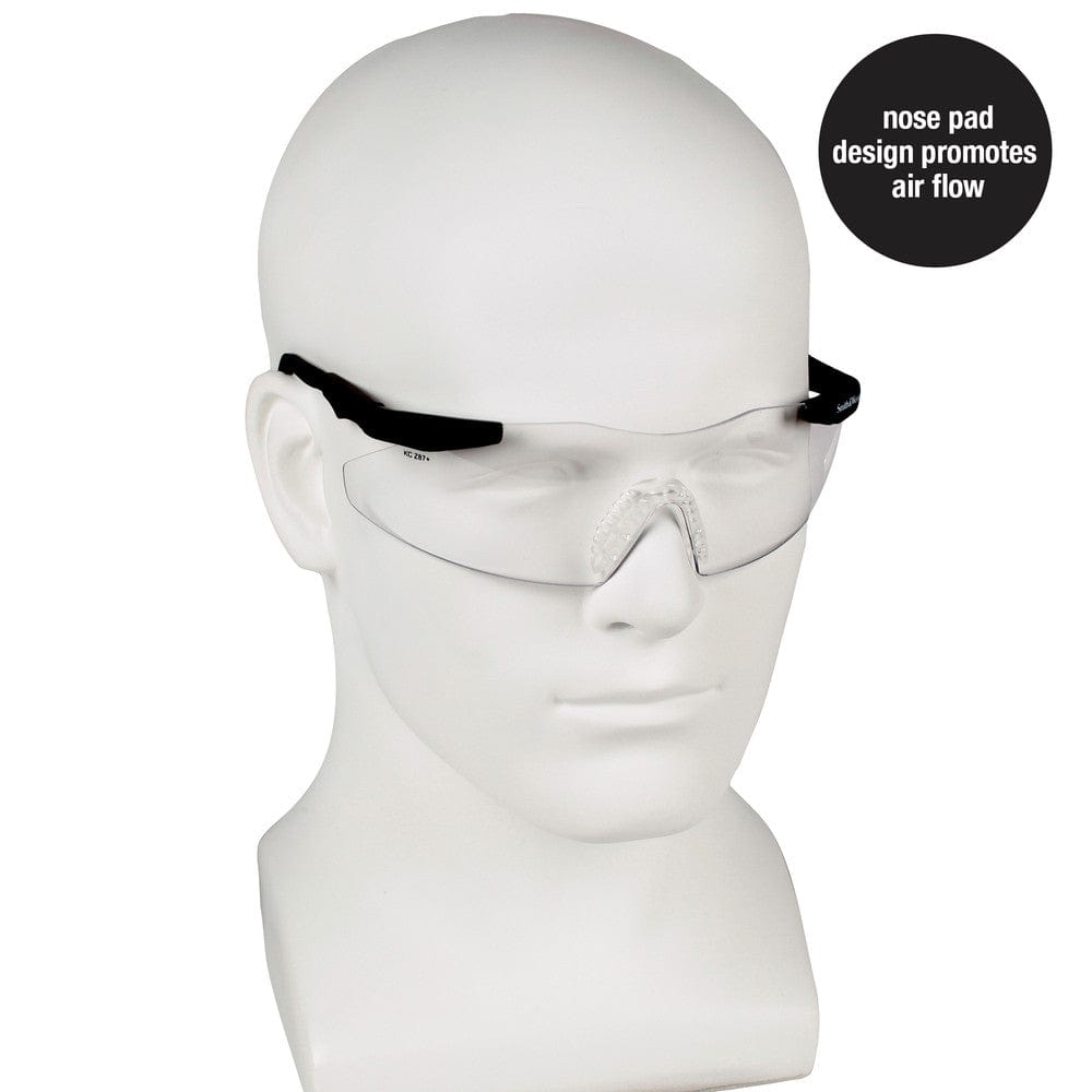 Smith & Wesson Magnum Safety Glasses with Clear Anti-Fog Lens 19794 Worn by model 2