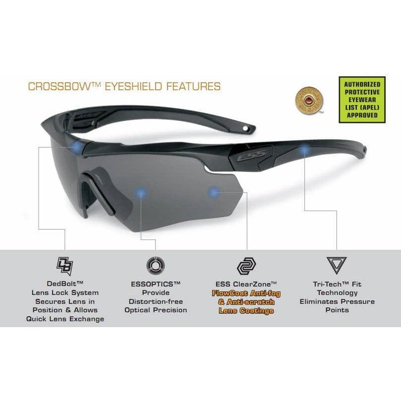 ESS Crossbow 2X Ballistic Eyeshield Kit 740-0504