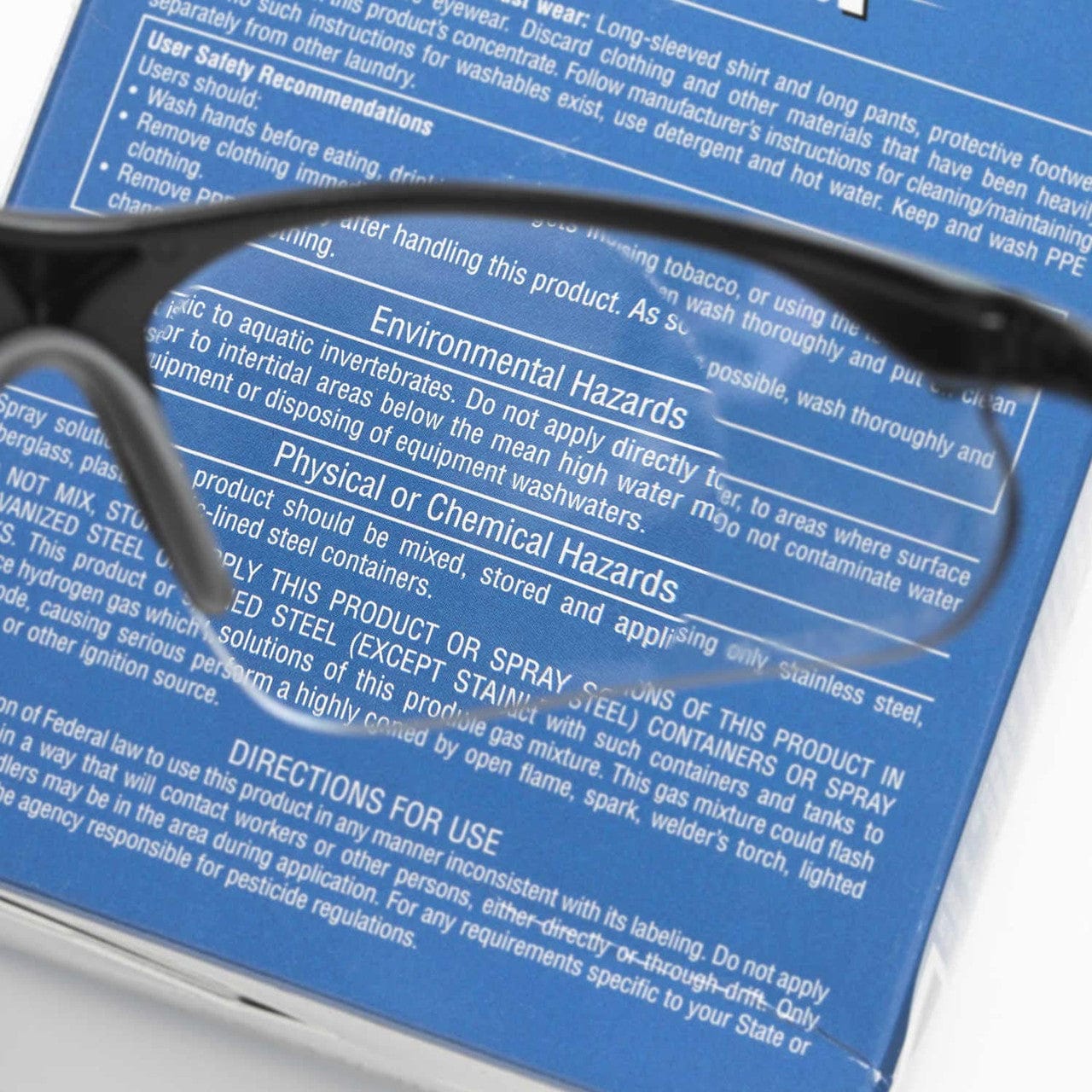 Delta Plus Rx-500C Safety Glasses Lens View Example