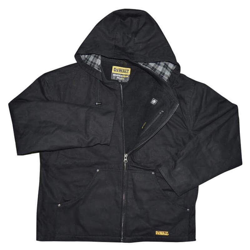 DEWALT DCHJ076ABB  Unisex Heated Heavy Duty Work Coat Without Battery - Front Flat View
