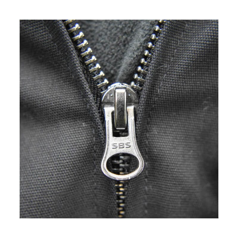 DEWALT DCHJ076ABB  Unisex Heated Heavy Duty Work Coat Without Battery - Zipper Closeup