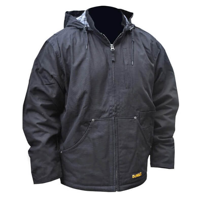DEWALT DCHJ076ABB  Unisex Heated Heavy Duty Work Coat Without Battery - Front View