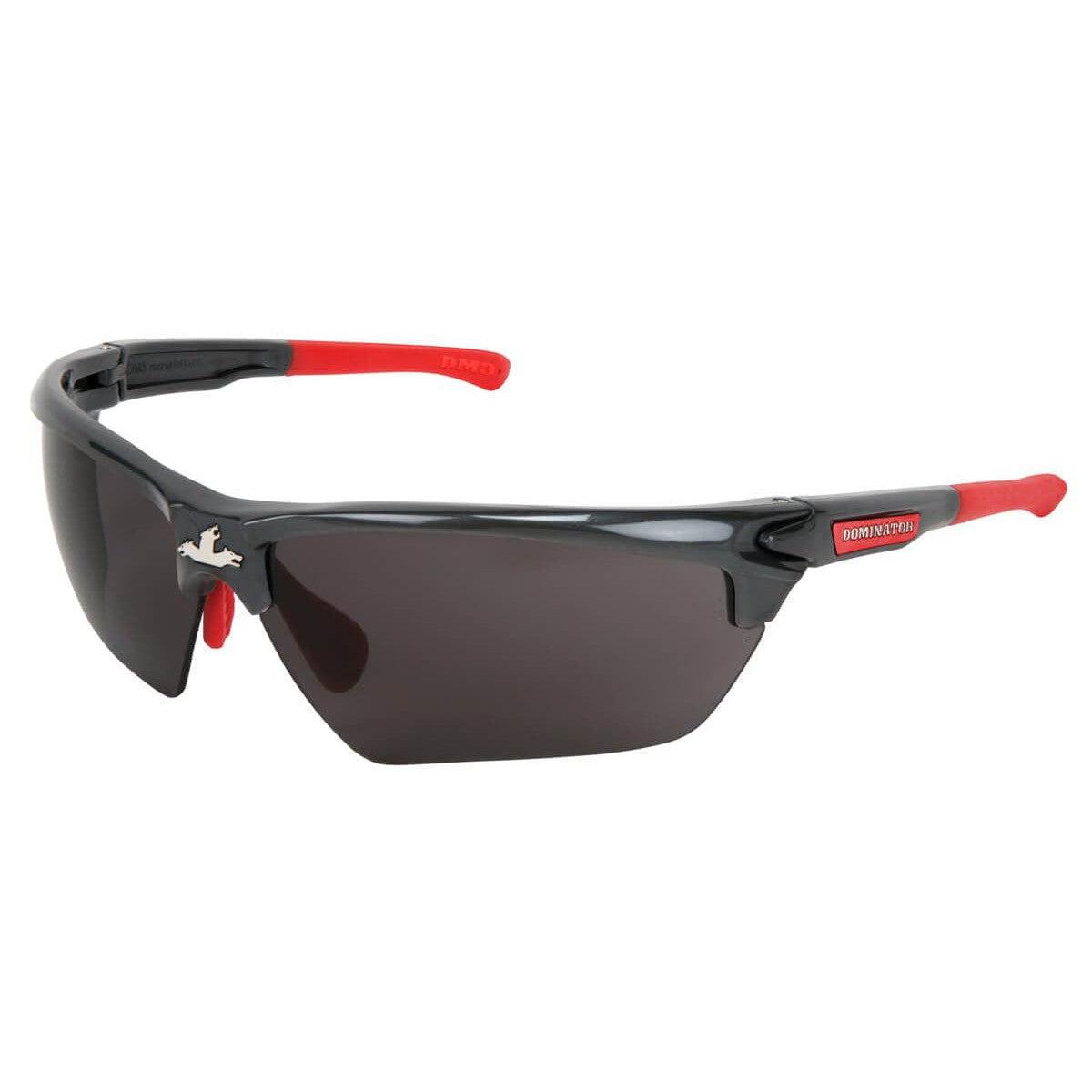 Crews Dominator 3 Safety Glasses with Gunmetal Colored Frame and Gray Lens DM1312P