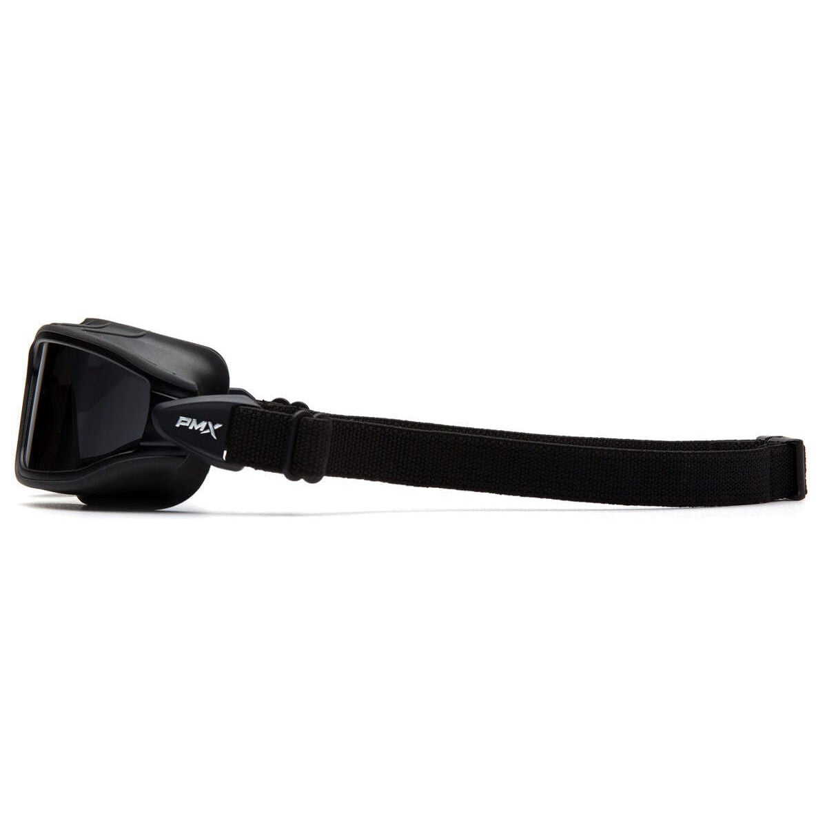Pyramex Torser Safety Goggles with Black Frame and Light Gray H2MAX Anti-Fog Lens GB10025TM - Side View
