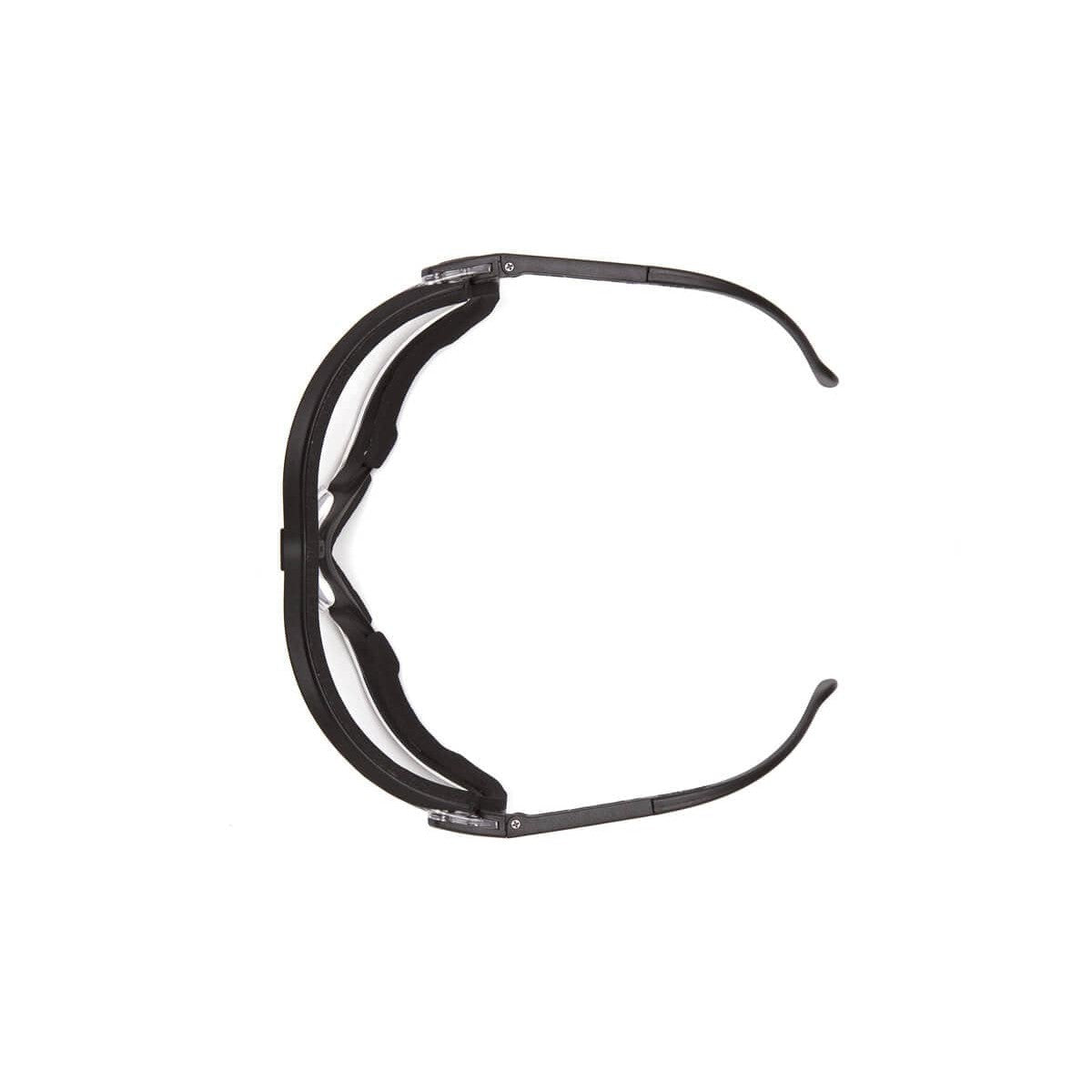 Pyramex V2G Safety Glasses/Goggles with Black Frame and Clear H2MAX Anti-Fog Lens GB1810STM - Top View