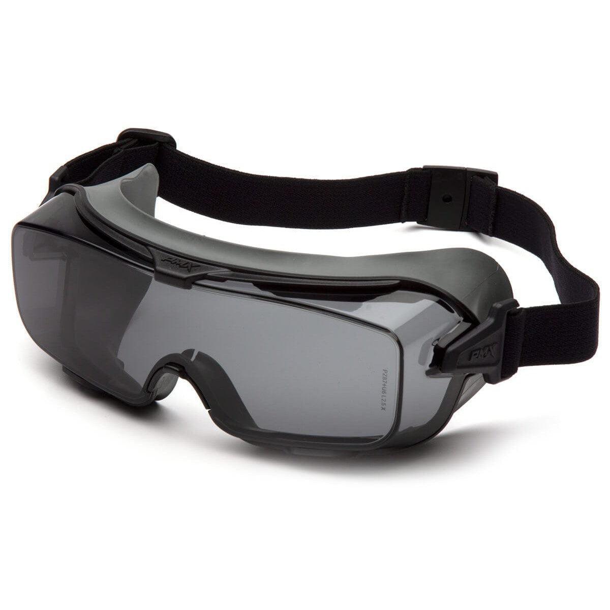 Pyramex Cappture Pro Safety Glasses with Gasket & Strap and H2MAX Gray Anti-Fog Lens GG9920TM