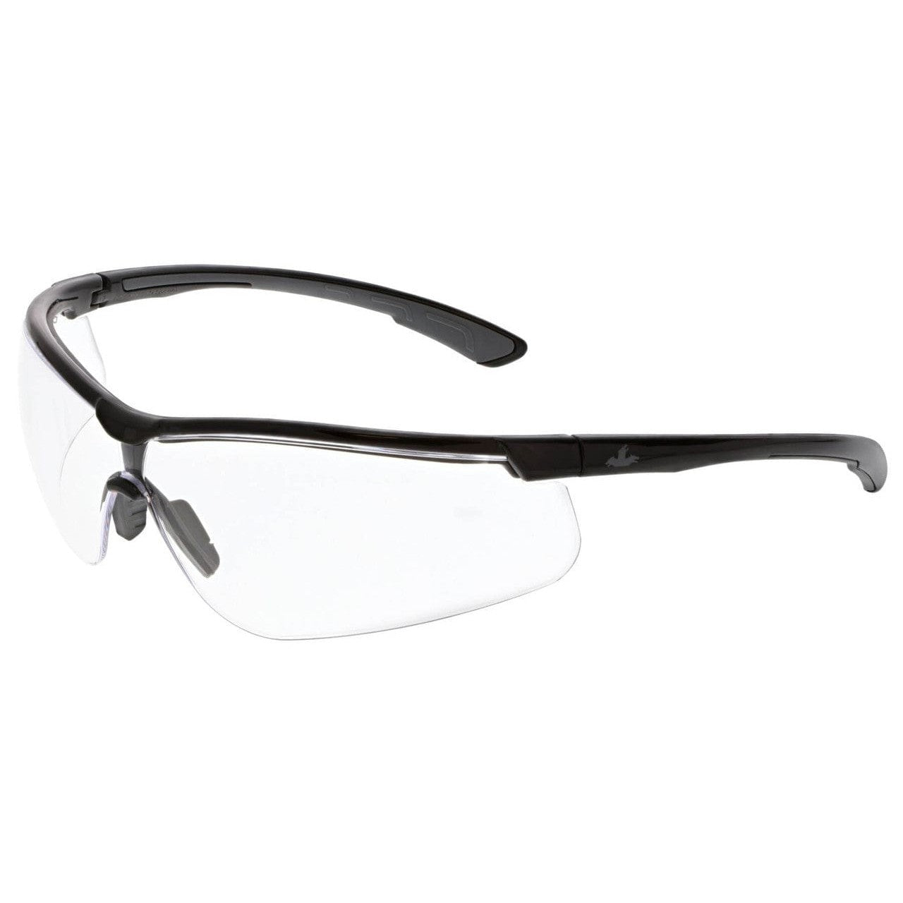 MCR Safety Klondike KD7 Safety Glasses with Black Frame and Clear Lens KD710