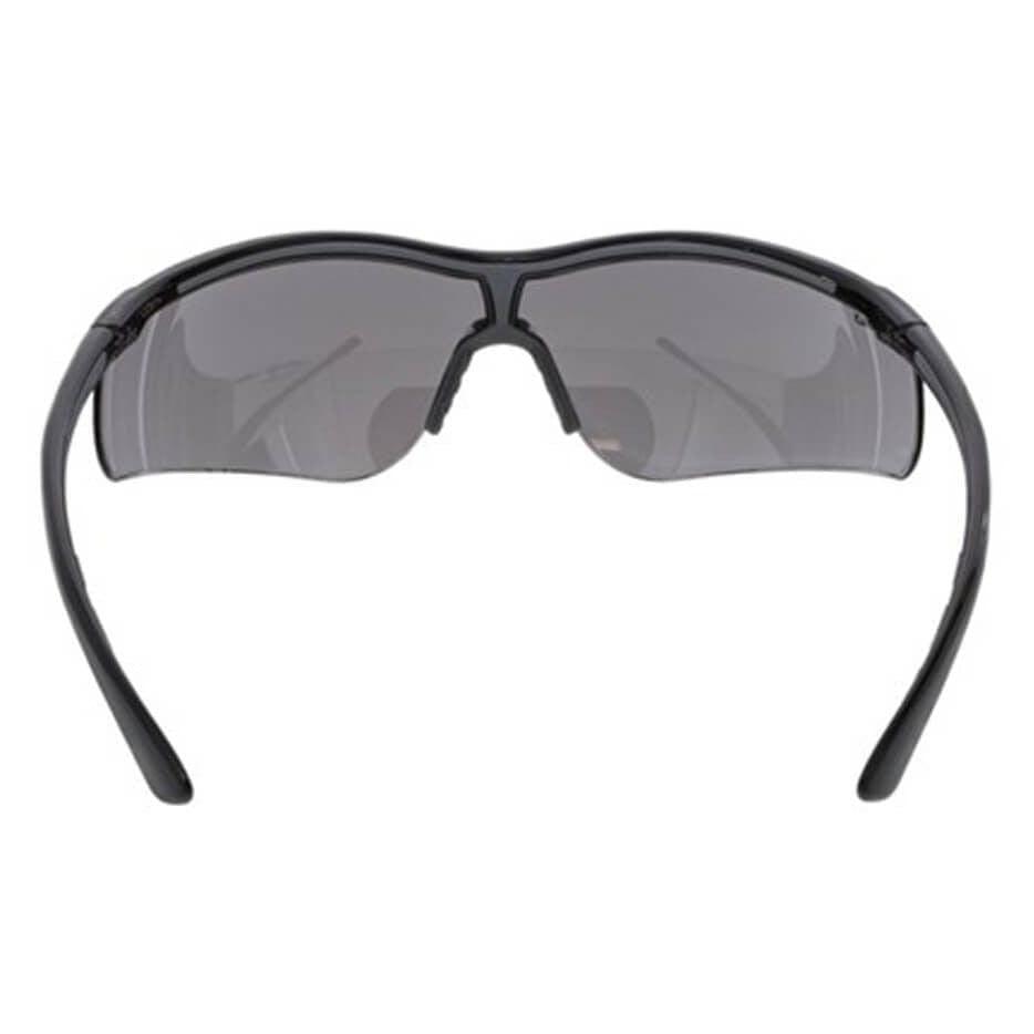 MCR Safety Klondike KD7 Safety Glasses with Black Frame and Gray MAX6 Anti-Fog Lens KD712PF - Back View