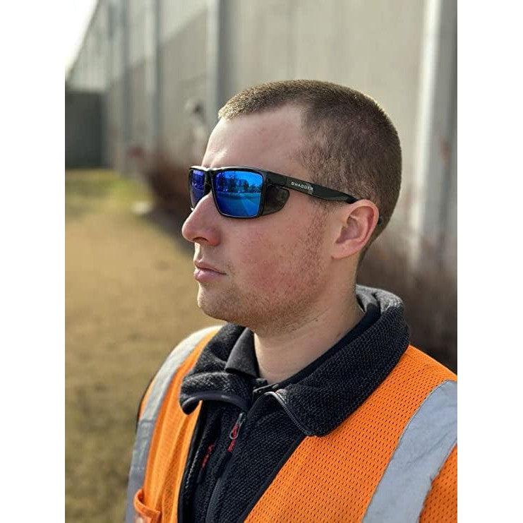 MCR Safety Swagger SR2 SR218B Blue Mirror Safety Glasses