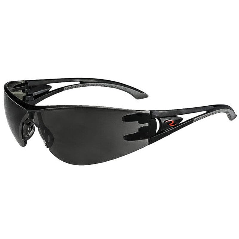 Radians Optima Safety Glasses with Black Frame and Smoke Lens