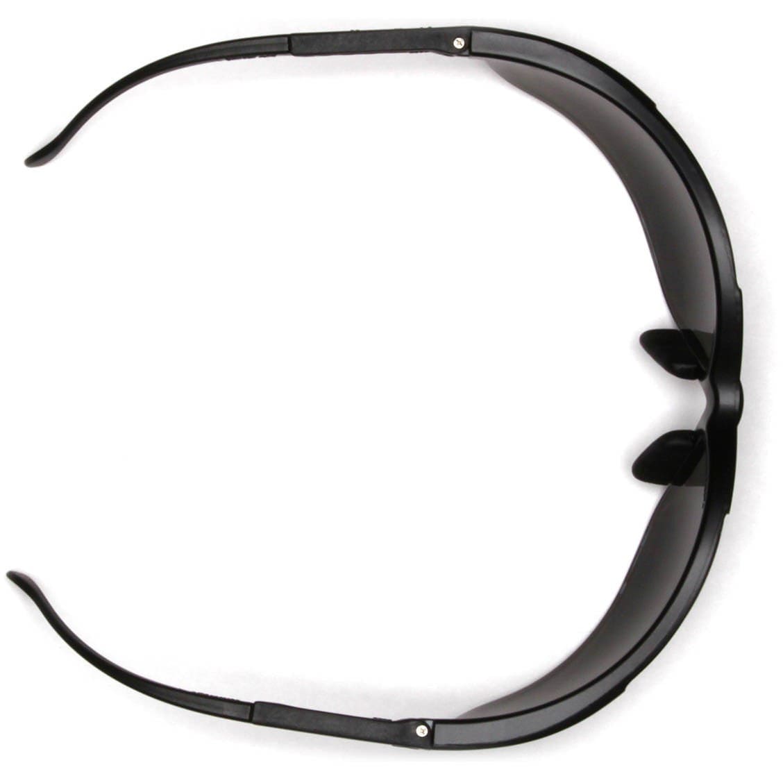 Pyramex Venture 2 Safety Glasses Black Frame Gray Anti-Fog Lens SB1820ST Top View
