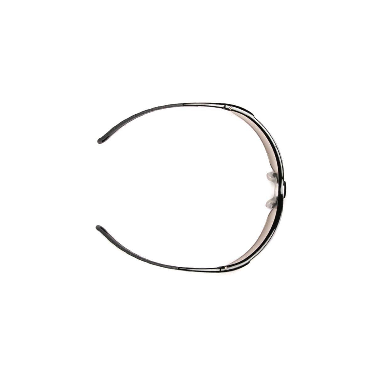 Pyramex Ever-Lite Safety Glasses with Black Frame and Clear H2MAX Anti-Fog Lens SB8610DTM - Top View