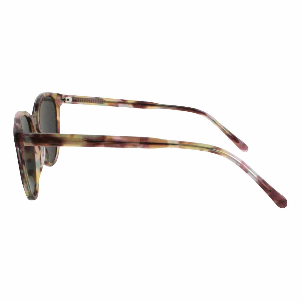 Solect Phase Sunglasses with Tortoise Pink Frame and Gray Polarized Lenses Side View