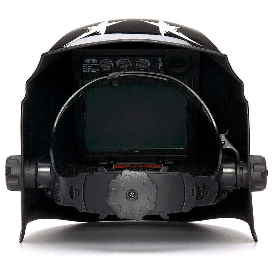 Pyramex Leadhead WHAM30 Series Auto-Darkening Welding Helmet - Back